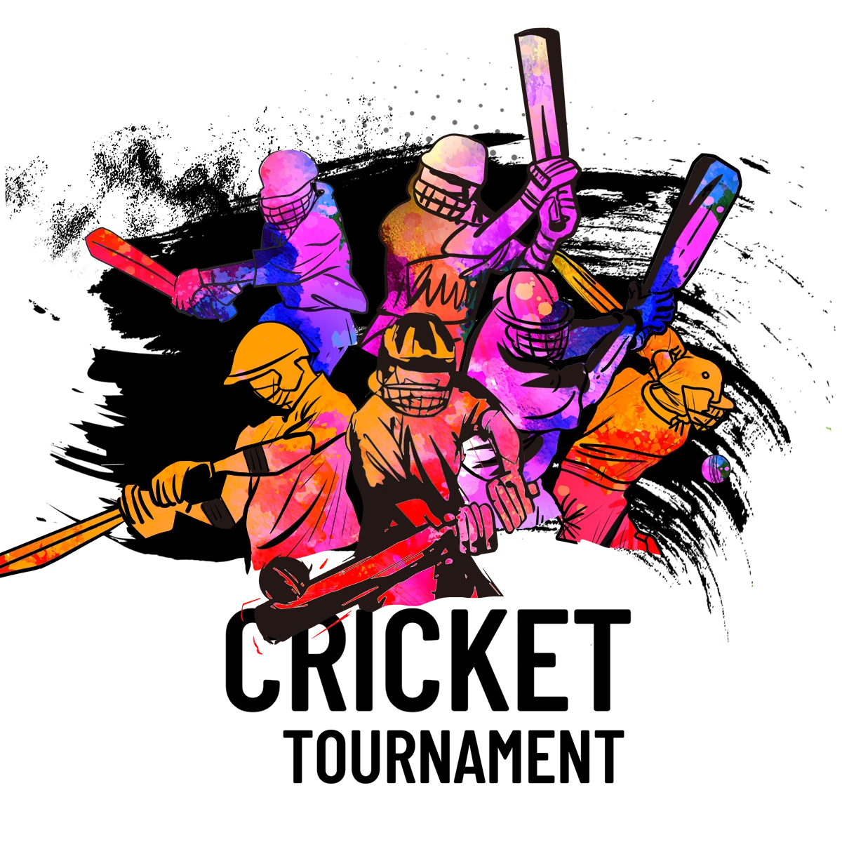 —Pngtree—colorful brush watercolor cricket tournament_6559262